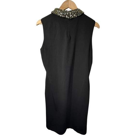 Lauren Ralph Lauren Black Dress with Embellished Neck Collar Size XL NWT - Picture 2 of 15